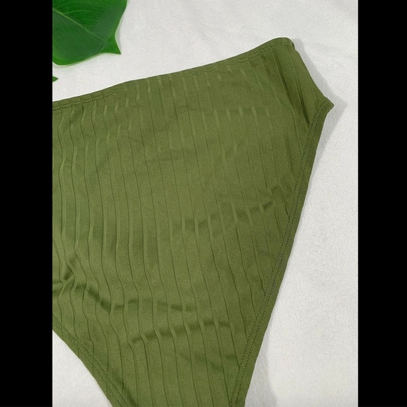 NEW Xhilaration Button‎ Front Cheeky High Waist Bikini Bottoms [ Small ] 3362 - Picture 10 of 12